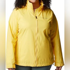 Columbia Plus Size Women's Raincoat size 3x Bright Yellow
